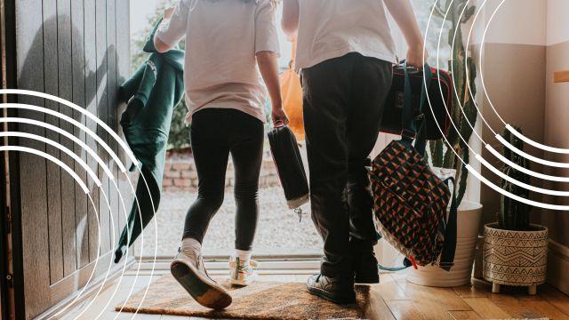 teens leaving home to go to school